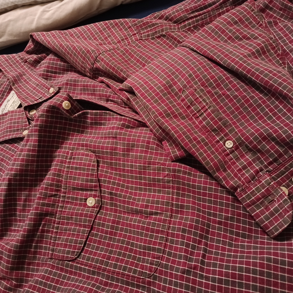 Men's Red Plaid Shirt